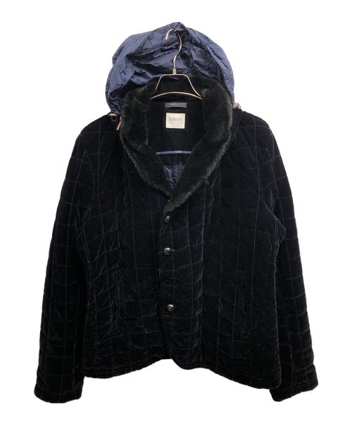 ARMANI COLLEZIONI（アルマーニ コレツィオーニ）ARMANI COLLEZIONI (アルマーニ コレツィオーニ) キルティングジャケット ネイビー サイズ:52の古着・服飾アイテム