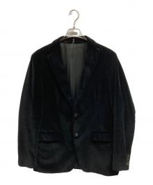 HUGO BOSS（ヒューゴ ボス）の古着「ベロアテーラードジャケット」｜ブラック