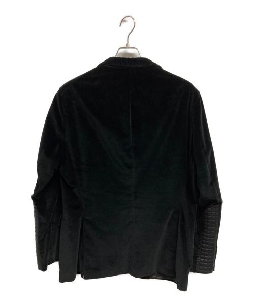 HUGO BOSS（ヒューゴ ボス）HUGO BOSS (ヒューゴ ボス) ベロアテーラードジャケット ブラック サイズ:50の古着・服飾アイテム