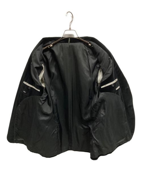 HUGO BOSS（ヒューゴ ボス）HUGO BOSS (ヒューゴ ボス) ベロアテーラードジャケット ブラック サイズ:50の古着・服飾アイテム