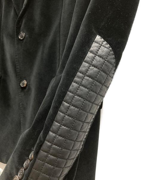 HUGO BOSS（ヒューゴ ボス）HUGO BOSS (ヒューゴ ボス) ベロアテーラードジャケット ブラック サイズ:50の古着・服飾アイテム