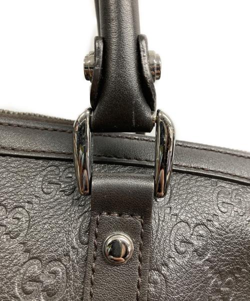 GUCCI（グッチ）GUCCI (グッチ) インターロッキングンドバッグ ブラウンの古着・服飾アイテム