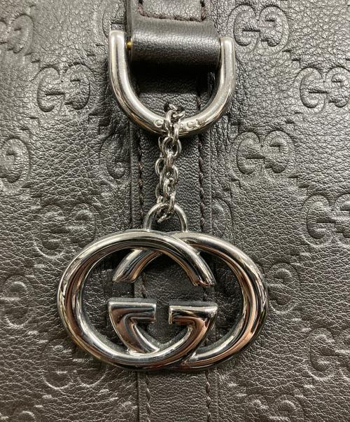 GUCCI（グッチ）GUCCI (グッチ) インターロッキングンドバッグ ブラウンの古着・服飾アイテム