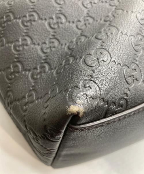 GUCCI（グッチ）GUCCI (グッチ) インターロッキングンドバッグ ブラウンの古着・服飾アイテム