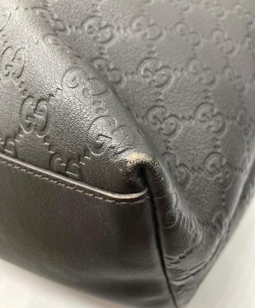 GUCCI（グッチ）GUCCI (グッチ) インターロッキングンドバッグ ブラウンの古着・服飾アイテム