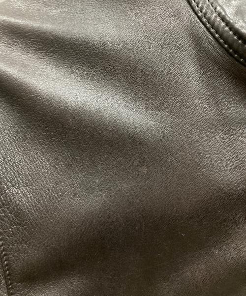 EDIFICE（エディフィス）EDIFICE (エディフィス) シングルレザージャケット ブラウン サイズ:46の古着・服飾アイテム