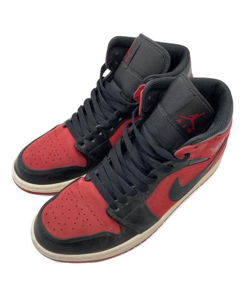 NIKE（ナイキ）NIKE (ナイキ) AIR JORDAN 1 MID レッド サイズ:US8の古着・服飾アイテム