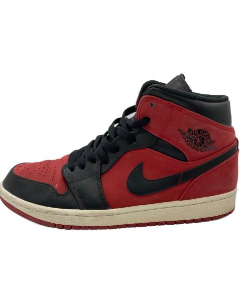 NIKE（ナイキ）NIKE (ナイキ) AIR JORDAN 1 MID レッド サイズ:US8の古着・服飾アイテム