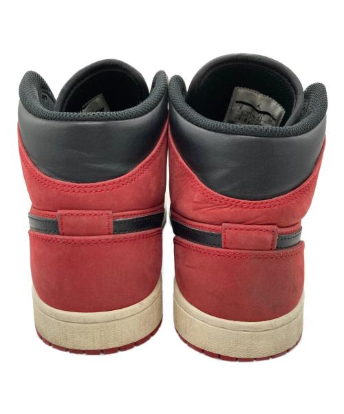NIKE（ナイキ）NIKE (ナイキ) AIR JORDAN 1 MID レッド サイズ:US8の古着・服飾アイテム