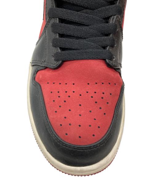 NIKE（ナイキ）NIKE (ナイキ) AIR JORDAN 1 MID レッド サイズ:US8の古着・服飾アイテム