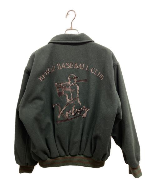 KEBOZ（ケボズ）KEBOZ (ケボズ) スタジャン グリーン サイズ:Mの古着・服飾アイテム