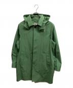 Traditional Weatherwearトラディショナルウェザーウェア）の古着「DERBY HOOD ステンカラーコート」｜グリーン