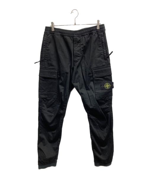 STONE ISLAND（ストーンアイランド）STONE ISLAND (ストーンアイランド) REGULAR FIT CARGO PANTS ブラック サイズ:34の古着・服飾アイテム