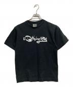 BAPE BY A BATHING APEベイプバイアベイシングエイプ）の古着「筆記体ロゴTシャツ」｜ブラック