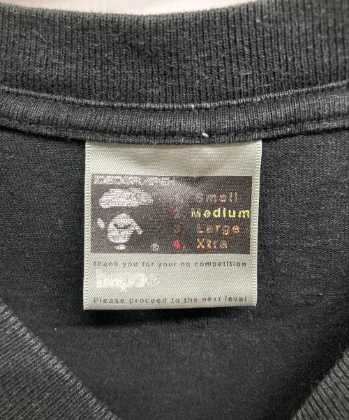 BAPE BY A BATHING APE（ベイプバイアベイシングエイプ）BAPE BY A BATHING APE (ベイプバイアベイシングエイプ) 筆記体ロゴTシャツ ブラック サイズ:Mの古着・服飾アイテム