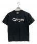 BAPE BY A BATHING APE（ベイプバイアベイシングエイプ）の古着「筆記体ロゴTシャツ」｜ブラック