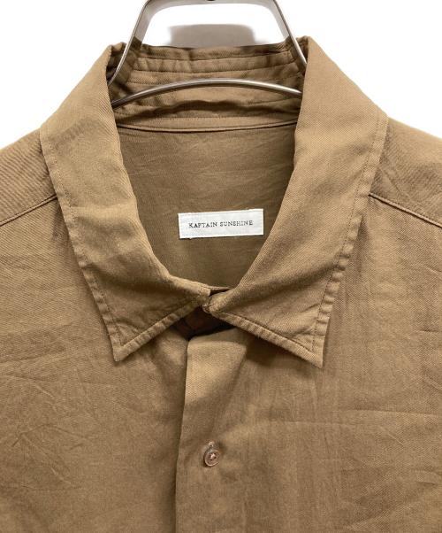 KAPTAIN SUNSHINE（キャプテンサンシャイン）KAPTAIN SUNSHINE (キャプテンサンシャイン) Regular Collared Shirt ブラウン サイズ:４の古着・服飾アイテム