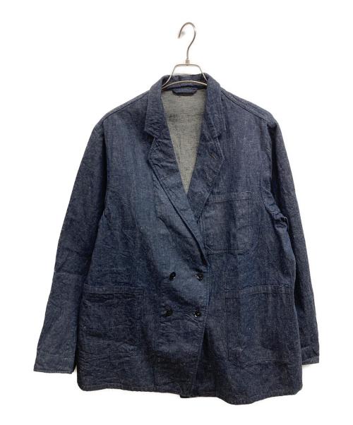 KAPTAIN SUNSHINE（キャプテンサンシャイン）KAPTAIN SUNSHINE (キャプテンサンシャイン) Cotton Linen Denim DB Take Easy Jacket インディゴ サイズ:４の古着・服飾アイテム