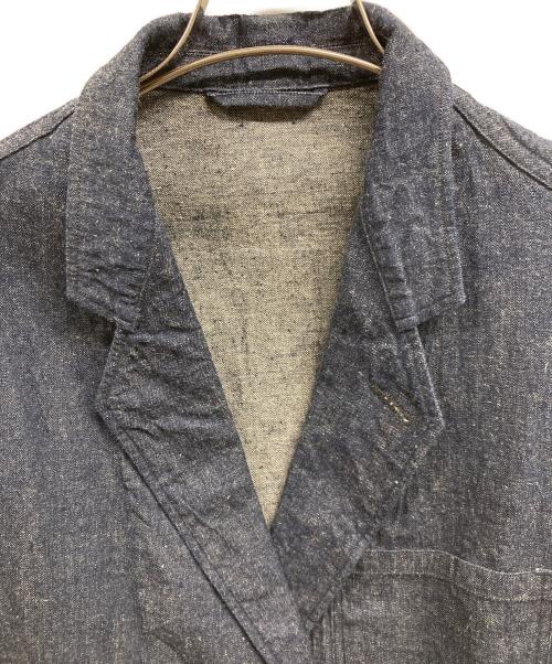 KAPTAIN SUNSHINE（キャプテンサンシャイン）KAPTAIN SUNSHINE (キャプテンサンシャイン) Cotton Linen Denim DB Take Easy Jacket インディゴ サイズ:４の古着・服飾アイテム