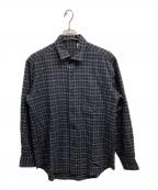 KAPTAIN SUNSHINEキャプテンサンシャイン）の古着「Cotton Semi Spread Collar Shirt」｜ブラック