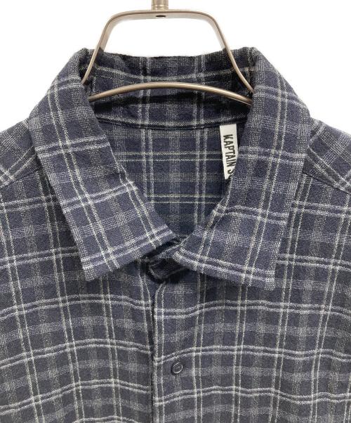 KAPTAIN SUNSHINE（キャプテンサンシャイン）KAPTAIN SUNSHINE (キャプテンサンシャイン) Cotton Semi Spread Collar Shirt ブラック サイズ:38の古着・服飾アイテム