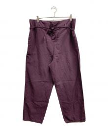 KAPTAIN SUNSHINE（キャプテンサンシャイン）の古着「Gaba. Traveller Easy Pants」｜パープル