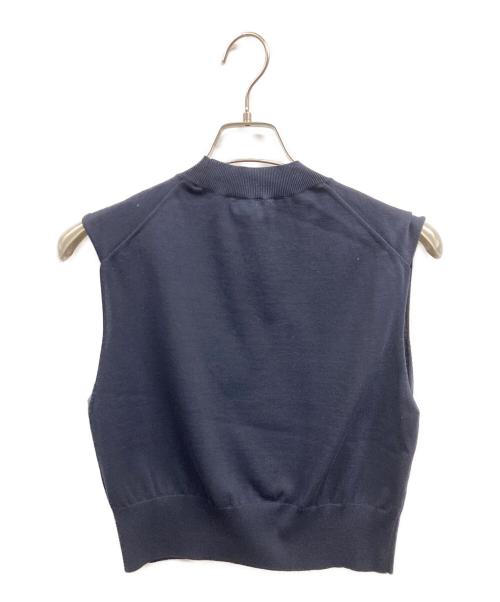 AURALEE（オーラリー）AURALEE (オーラリー) SUPER HIGH GAUGE COTTON KNIT SLEEVELESS ネイビー サイズ:2 未使用品の古着・服飾アイテム