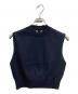 AURALEE（オーラリー）の古着「SUPER HIGH GAUGE COTTON KNIT SLEEVELESS」｜ネイビー