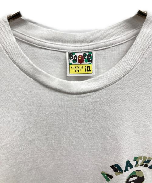 A BATHING APE（アベイシングエイプ）A BATHING APE (アベイシングエイプ) ABC Camo College T-shirt ホワイト サイズ:2XLの古着・服飾アイテム