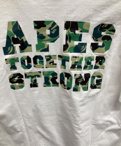 A BATHING APE（アベイシングエイプ）A BATHING APE (アベイシングエイプ) ABC Camo College T-shirt ホワイト サイズ:2XLの古着・服飾アイテム