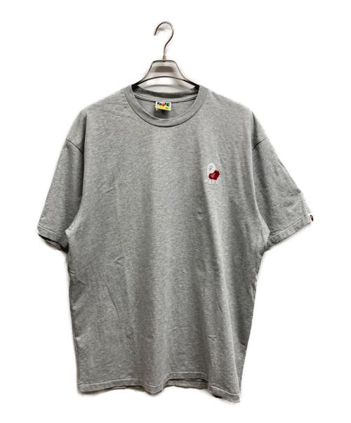 A BATHING APE（アベイシングエイプ）A BATHING APE (アベイシングエイプ) Head 2 Point T-Shirt グレー サイズ:2XLの古着・服飾アイテム