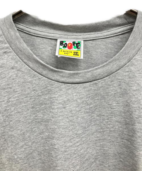 A BATHING APE（アベイシングエイプ）A BATHING APE (アベイシングエイプ) Head 2 Point T-Shirt グレー サイズ:2XLの古着・服飾アイテム