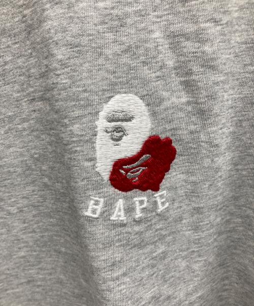 A BATHING APE（アベイシングエイプ）A BATHING APE (アベイシングエイプ) Head 2 Point T-Shirt グレー サイズ:2XLの古着・服飾アイテム