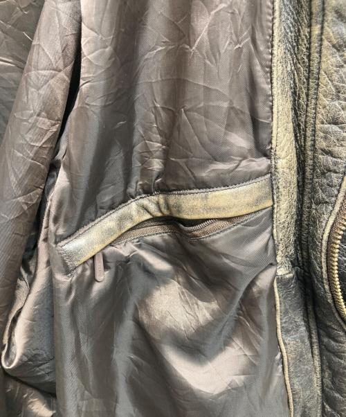 Eddie Bauer（エディーバウアー）Eddie Bauer (エディーバウアー) A-2レザーブルゾン ブラウン サイズ:XLの古着・服飾アイテム