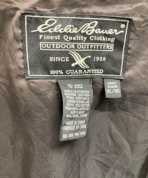 Eddie Bauer（エディーバウアー）Eddie Bauer (エディーバウアー) A-2レザーブルゾン ブラウン サイズ:XLの古着・服飾アイテム