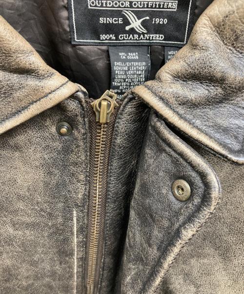 Eddie Bauer（エディーバウアー）Eddie Bauer (エディーバウアー) A-2レザーブルゾン ブラウン サイズ:XLの古着・服飾アイテム