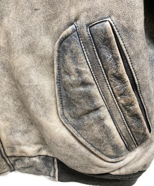 Eddie Bauer（エディーバウアー）Eddie Bauer (エディーバウアー) A-2レザーブルゾン ブラウン サイズ:XLの古着・服飾アイテム