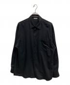 AURALEEオーラリー）の古着「SUPER LIGHT WOOL SHIRTS」｜ブラック