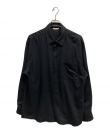 AURALEE（オーラリー）の古着「SUPER LIGHT WOOL SHIRTS」｜ブラック