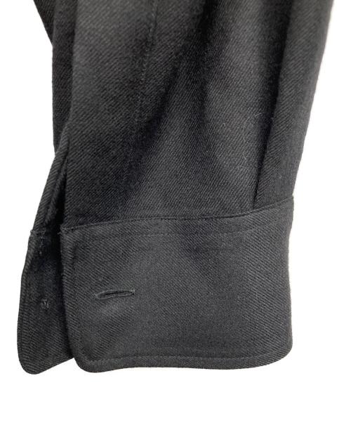 AURALEE（オーラリー）AURALEE (オーラリー) SUPER LIGHT WOOL SHIRTS ブラック サイズ:Lの古着・服飾アイテム