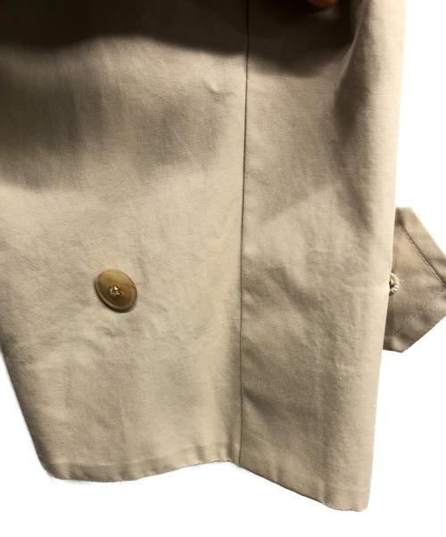 Text（テクスト）text (テクスト) トレンチコート シングルブレステッド ダブルカラー ベージュ サイズ:2の古着・服飾アイテム