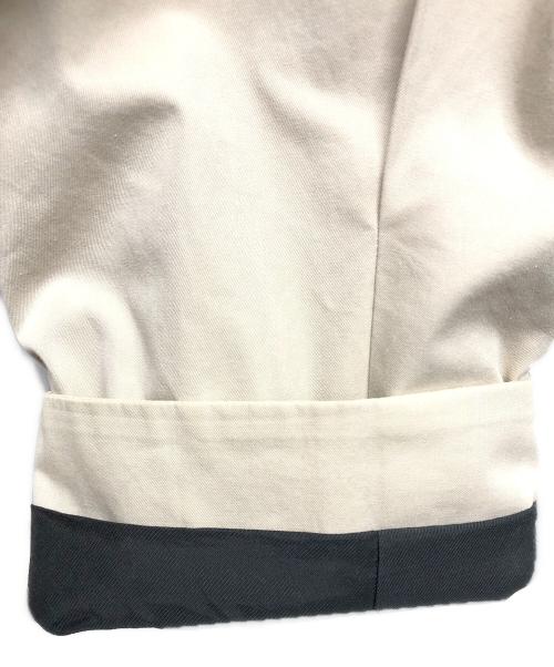 Text（テクスト）text (テクスト) トレンチコート シングルブレステッド ダブルカラー ベージュ サイズ:2の古着・服飾アイテム