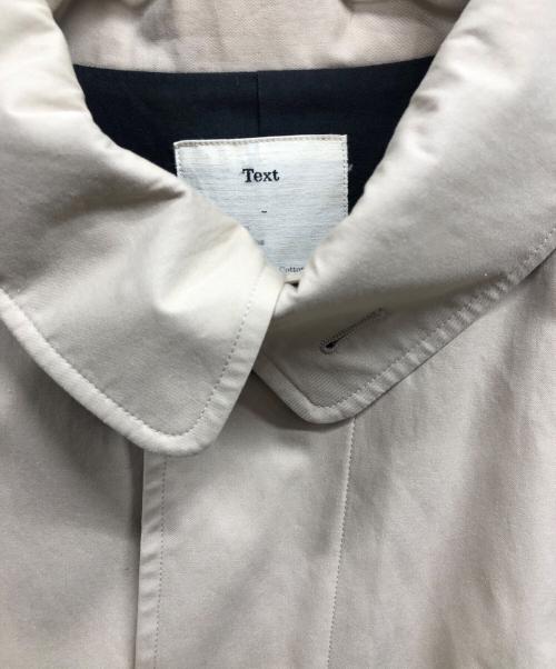 Text（テクスト）text (テクスト) トレンチコート シングルブレステッド ダブルカラー ベージュ サイズ:2の古着・服飾アイテム