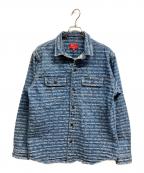 SUPREMEシュプリーム）の古着「MULTI TYPE JACQUARD DENIMU SHIRT」｜スカイブルー