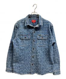 SUPREME（シュプリーム）の古着「MULTI TYPE JACQUARD DENIMU SHIRT」｜スカイブルー