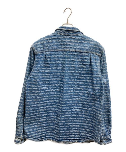 SUPREME（シュプリーム）Supreme (シュプリーム) MULTI TYPE JACQUARD DENIMU SHIRT スカイブルー サイズ:Mの古着・服飾アイテム