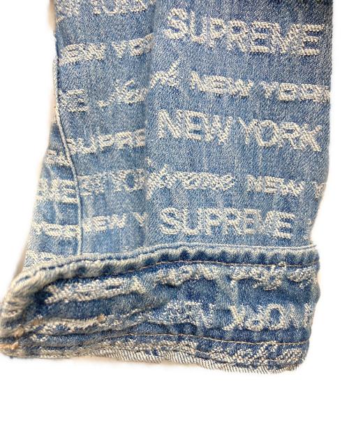 SUPREME（シュプリーム）Supreme (シュプリーム) MULTI TYPE JACQUARD DENIMU SHIRT スカイブルー サイズ:Mの古着・服飾アイテム