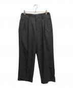 kaikoカイコー）の古着「WIDE SLACKS」｜ブラック