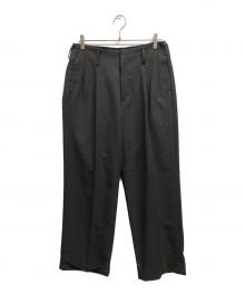 kaiko（カイコー）の古着「WIDE SLACKS」｜ブラック