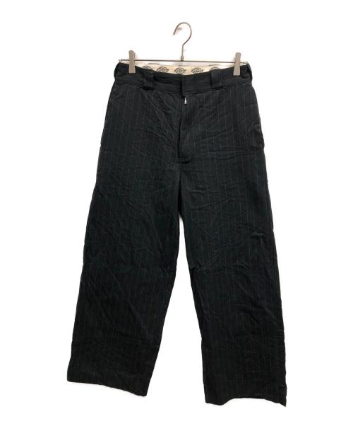 Dickies（ディッキーズ）Dickies (ディッキーズ) monkey bite (モンキーバイト) ストライプバギーパンツ ブラック サイズ:30の古着・服飾アイテム